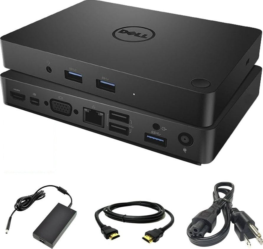 Station d'Accueil Dell WD15 Docking HDMI DisplayPort USB-C RJ-45 Avec Station d'Accueil Dell WD15 Docking HDMI DisplayPort USB-C RJ-45 Avec