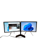 DELL 2208WPFc 22" LCD Matching Dual Monitors w/ Heavy Duty Stand DVI VGA
