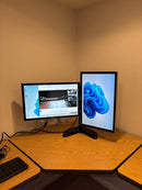 DELL 2208WPFc 22" LCD Matching Dual Monitors w/ Heavy Duty Stand DVI VGA