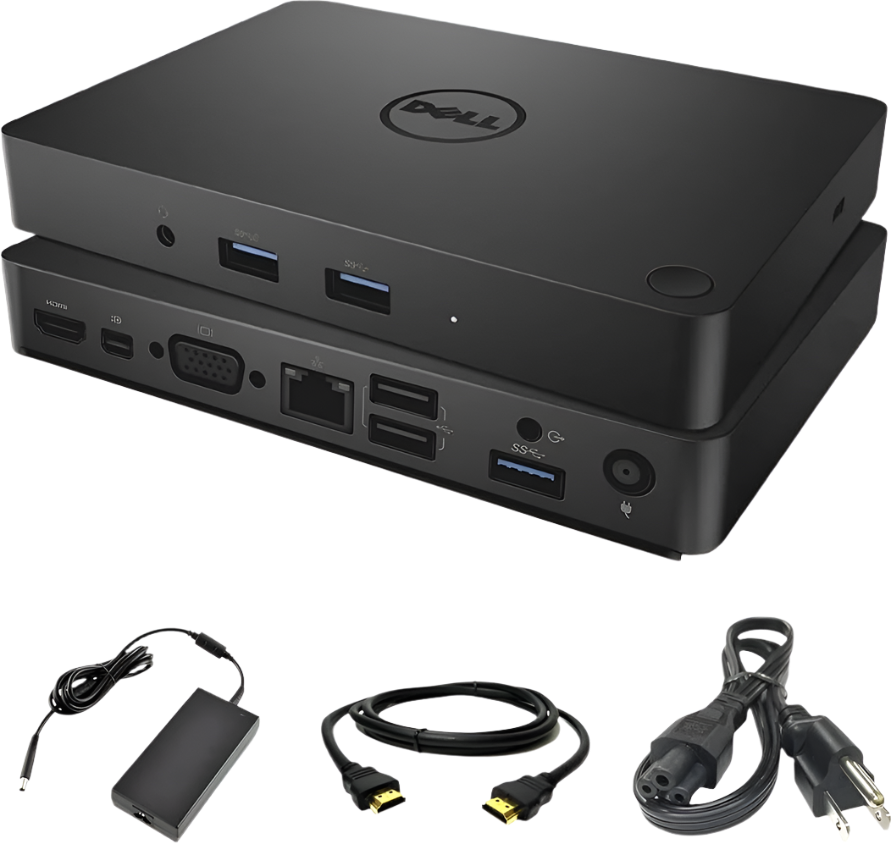 Dell WD15 USB-C 1080p 2k 4k Charge-Through HDMI VGA mDP