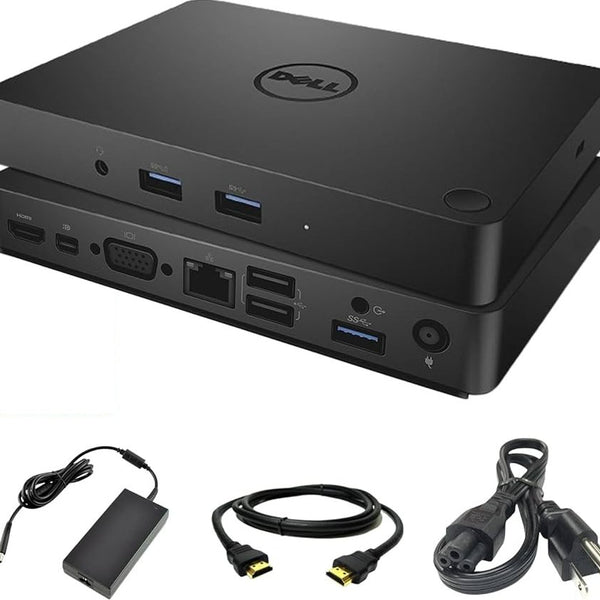 Dell USB-C WD15 single 4K Monitor Dock With 130W Adapter - (450-AFGM) by Dell Dell WD15 Monitor Dock 4K with 180W Adapter, USB-C