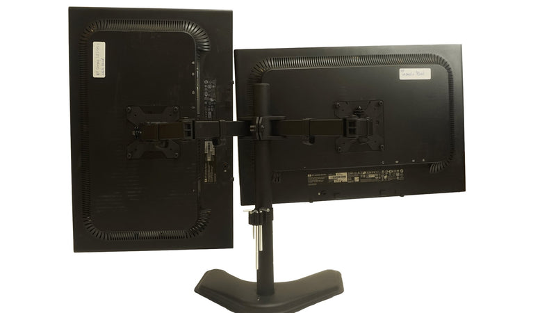 Grade B - 24"|HP LA2405x LED Professional Matching Dual Monitors w/ Heavy Duty Stand DP DVI VGA
