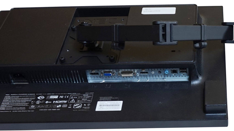 NEC EA244WMI 24" LED Backlit IPS Monitor Dual Monitors Setup w/ Dual Heavy Duty Stand - Grade A