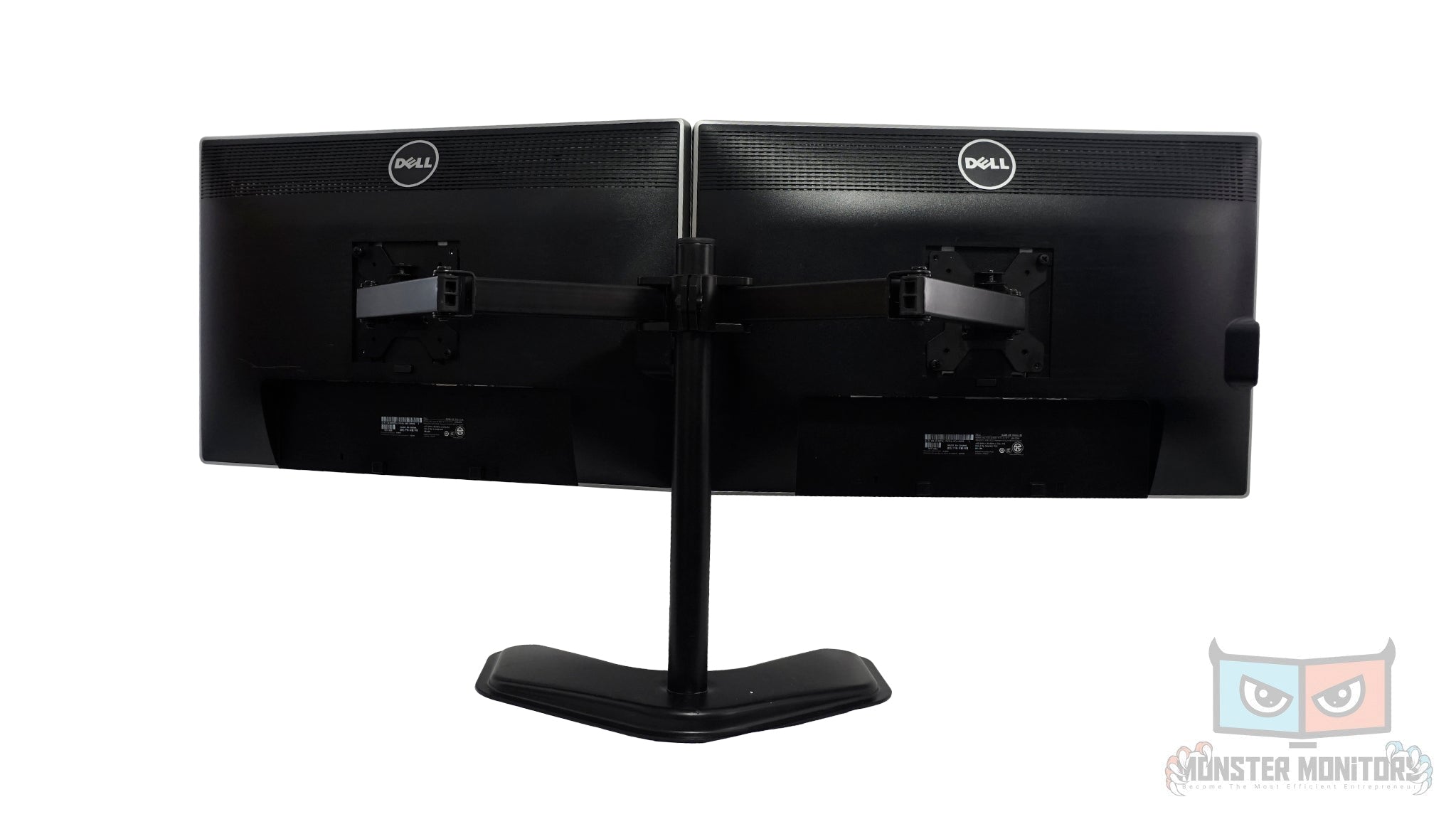 DELL U2412mb 24" LED IPS Dual Monitors Professional Matching w/ Heavy Duty Stand - Grade A