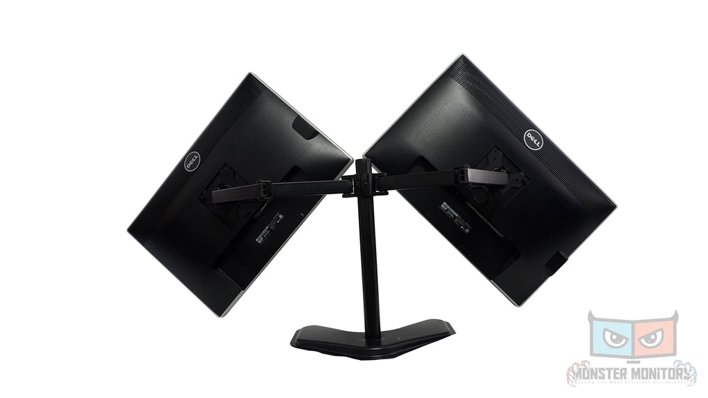 DELL U2412mb 24" LED IPS Dual Monitors Professional Matching w/ Heavy Duty Stand - Grade A