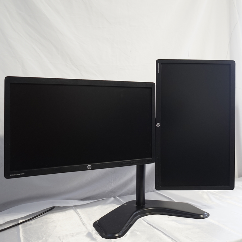 HP E221 22" LCD Monitors w/ Heavy Duty Stand - VGA DVI DP