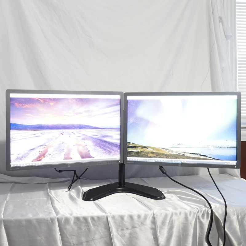 HP E241i 24" LED Monitor Dual w/ Heavy Duty Stand DP DVI VGA