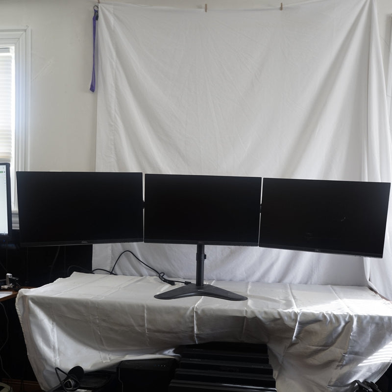 DELL P2219h 22in HD LED Dual Monitors w/ Heavy Duty Stand VGA DP HDMI - Grade A - Monster Monitors