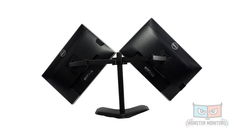 DELL U2212Hm 22" LED IPS Professional Matching Dual Monitors w/ Heavy Duty Stand DP DVI VGA - A - Monster Monitors