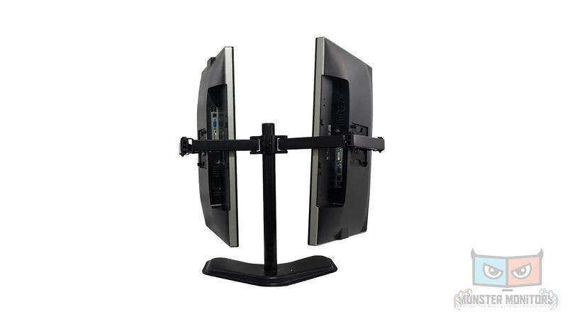 DELL U2312Hm 23" LED IPS Professional Matching Dual Monitors w/ Dual Desk Stand - Grade A - Monster Monitors