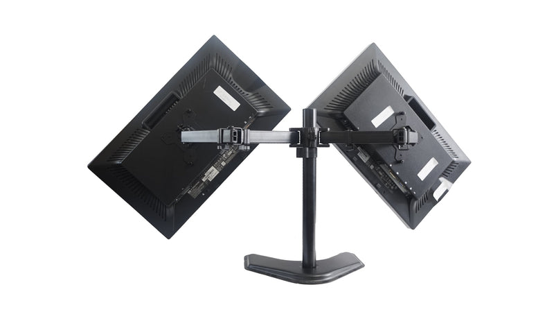 Dual HP ZR22w 22" Matching LCD Monitors w/ Heavy Duty Stand - VGA DVI DP - Monster Monitors