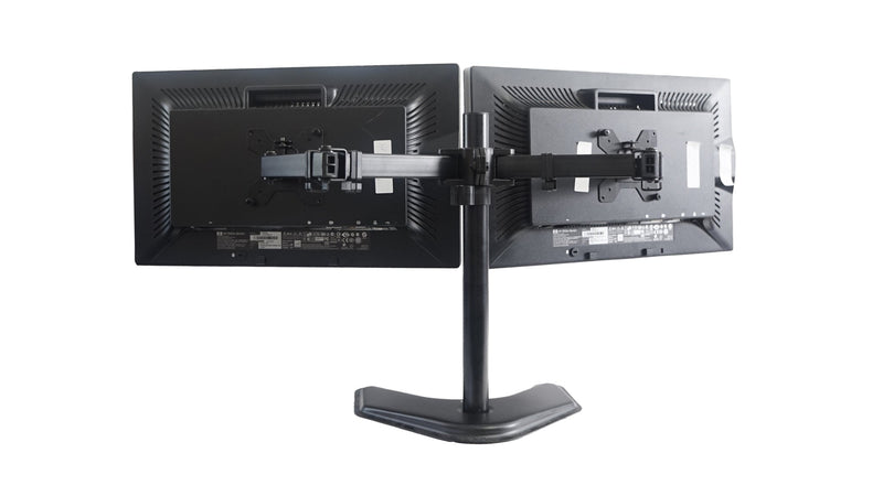 Dual HP ZR22w 22" Matching LCD Monitors w/ Heavy Duty Stand - VGA DVI DP - Monster Monitors