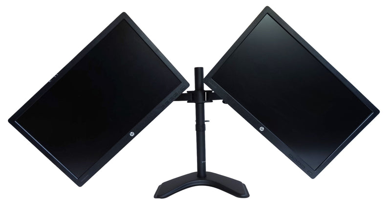 HP 24" E240 LED IPS Matching Dual Monitors w/ Dual Stand - VGA DP HDMI - Monster Monitors