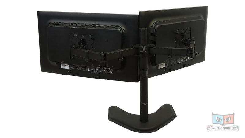 HP Advantage 23in LA2306x LED Dual Monitors w/ Dual Desk Stand - Pressure - Monster Monitors