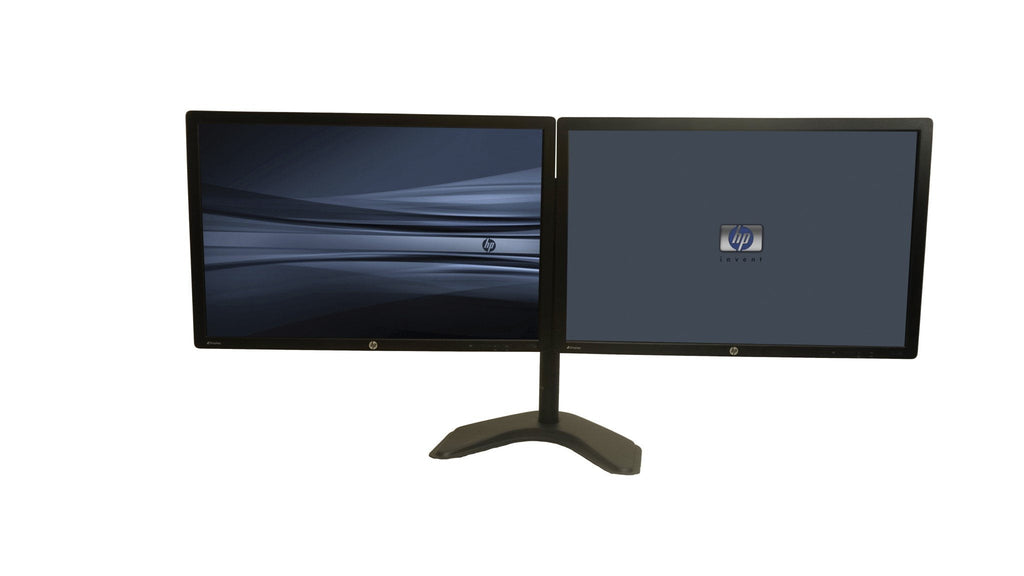 Matching HP Z22i 22" Dual Monitors w/Heavy Duty Stand - VGA DVI DP - Monster Monitors