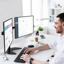 Matching HP Z22i 22" Dual Monitors w/Heavy Duty Stand - VGA DVI DP - Monster Monitors