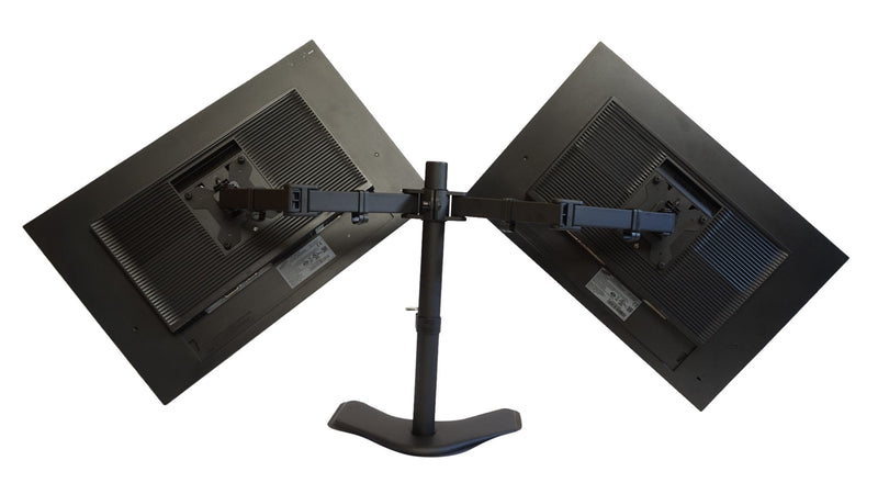 SAMSUNG 24" S24E650DW Dual Monitors w/ Dual Desk Stand - Grade B - Monster Monitors