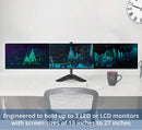 Triple LCD Monitor Desk Mount Stand, Heavy Duty Fully Adjustable fits 3 Three Screens up to 27"