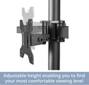 Triple LCD Monitor Desk Mount Stand, Heavy Duty Fully Adjustable fits 3 Three Screens up to 27"