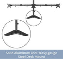 Triple LCD Monitor Desk Mount Stand, Heavy Duty Fully Adjustable fits 3 Three Screens up to 27"