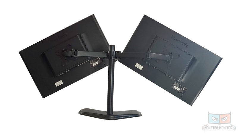 VIEWSONIC 24in VG2436wm-LED Matching Dual Monitors w/Heavy Duty Stand Full HD Monitor - Grade A - Monster Monitors