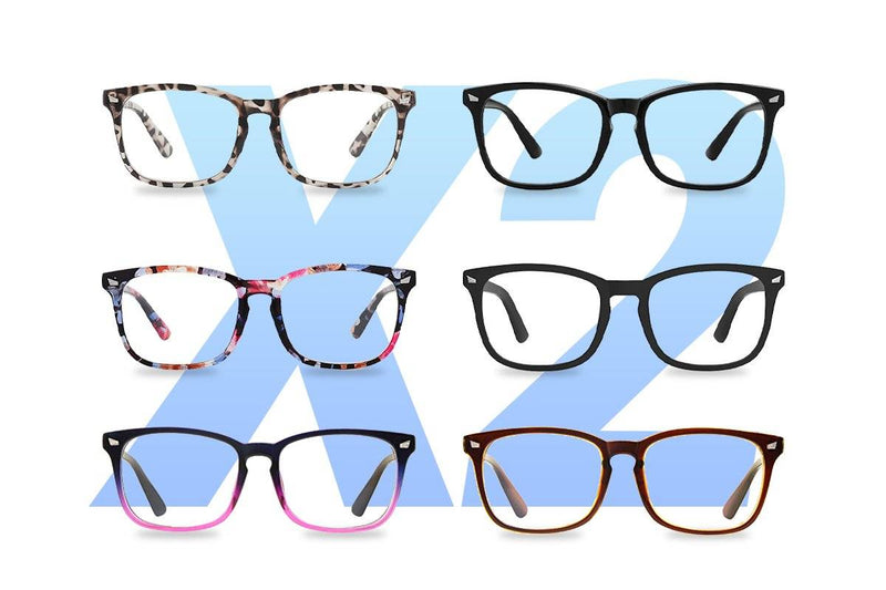x2 Computer Monitors Unisex Anti-Blue Light Glasses - Monster Monitors